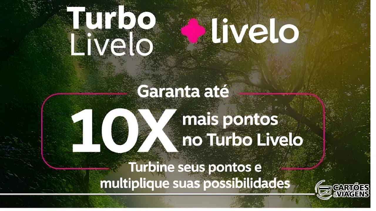 Promoção pontos Turbo Livelo: Turbine seu saldo em até 10x com milheiro a R$32,00!