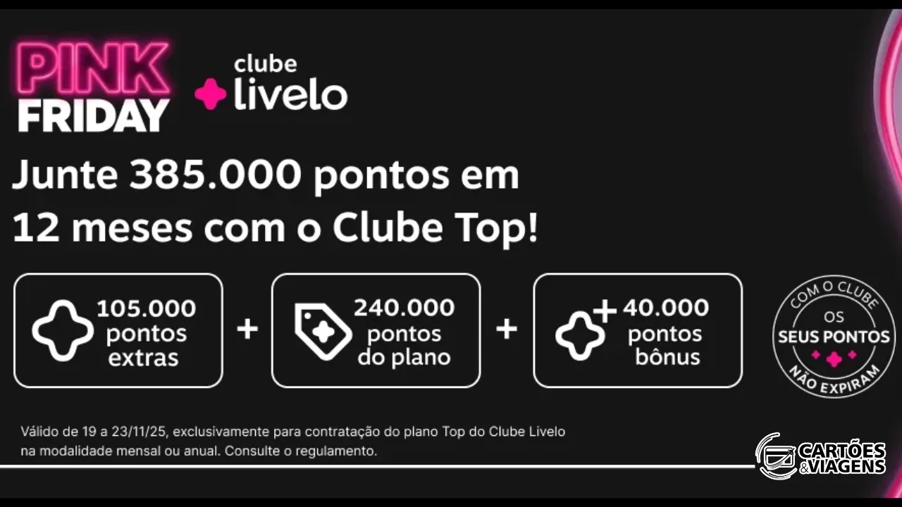 Bônus de Adesão Clube Livelo Top: Como Ganhar 105.000 Pontos Extras na Nova Promoção