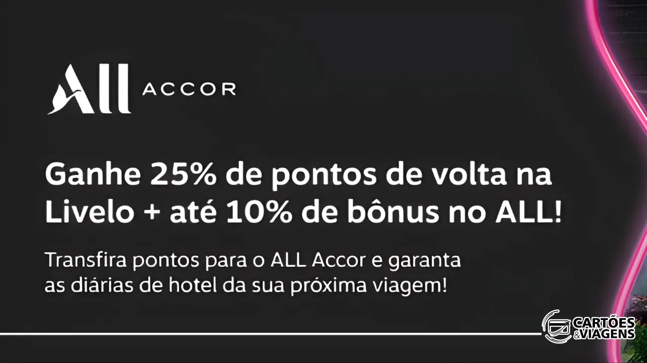 Bumerangue Livelo e ALL Accor: Como Ganhar 25% de Pontos de Volta na Transferência