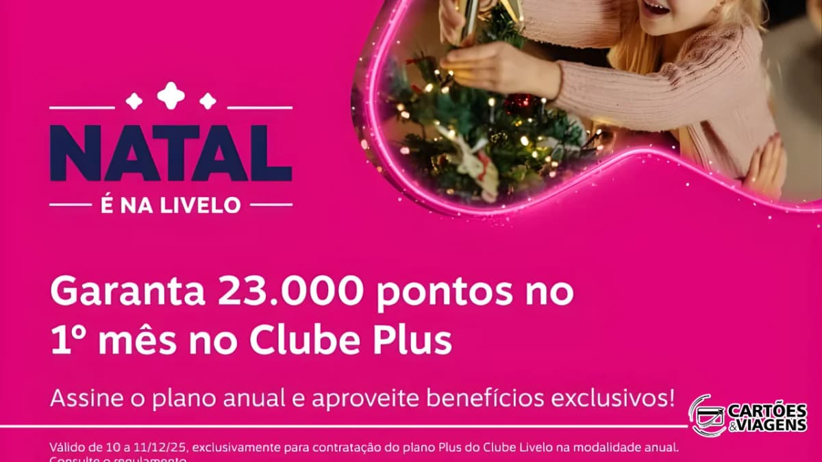 Bônus Clube Livelo Plus: ganhe 20.000 pontos extras no plano Plus 3.000 anual