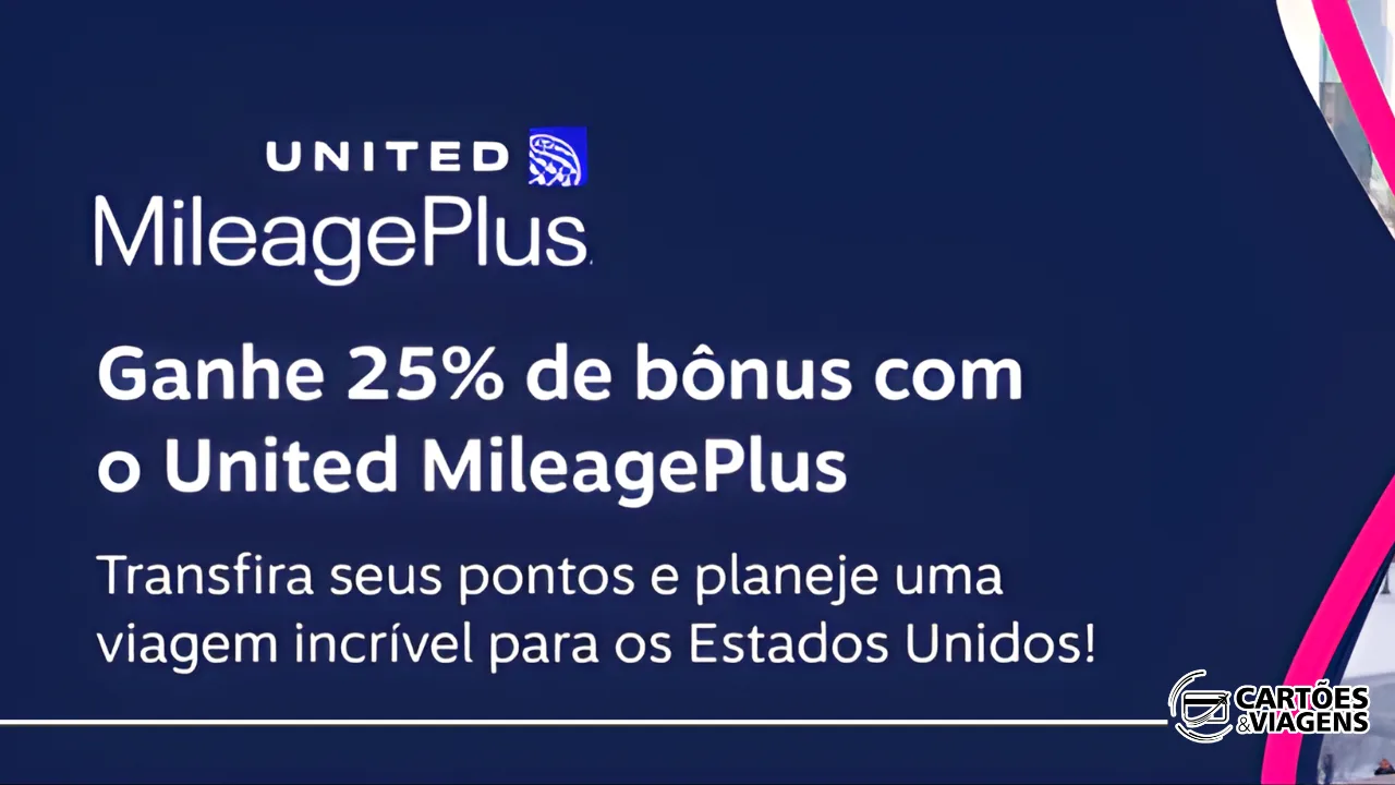 Livelo e United com bônus: transfira pontos e ganhe 25% extra (válido até 08/12)