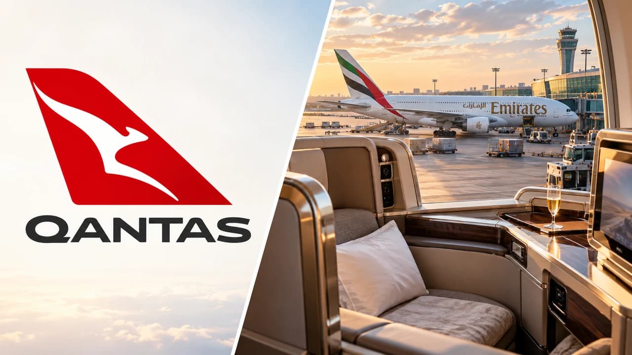 Tabela Qantas: Emirates e parceiros para resgates saindo do Brasil