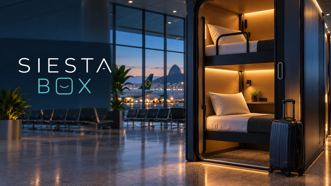 Siesta Box nos aeroportos: locais, preços, acesso e reservas