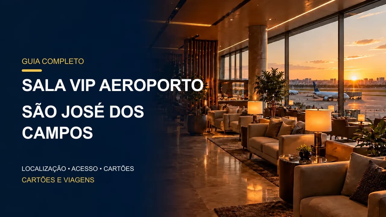 Aeroporto de São José dos Campos: sem sala VIP confirmada no portal