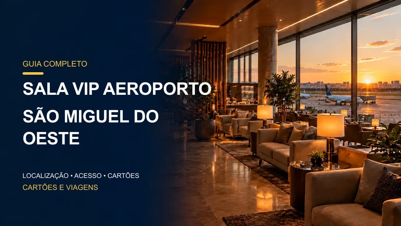 Aeroporto de São Miguel do Oeste: sem sala VIP confirmada no portal