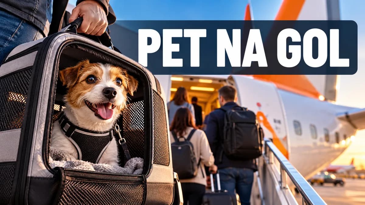 Viajar com pet na GOL: reserva, caixa, documentos e restrições